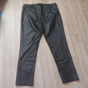 Shinestar Faux Leather Straight Leg Ankle Length Pants Size 3X